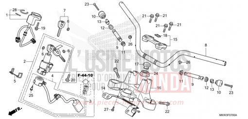 ROHRGRIFF/OBERE BRUECKE NC750XAM de 2021